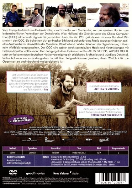 Alles ist eins. Ausser der O. als DVD kaufen